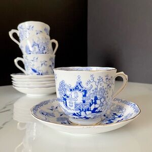 10 Piece SET - Cups & Saucers - Mikado by Royal Albert